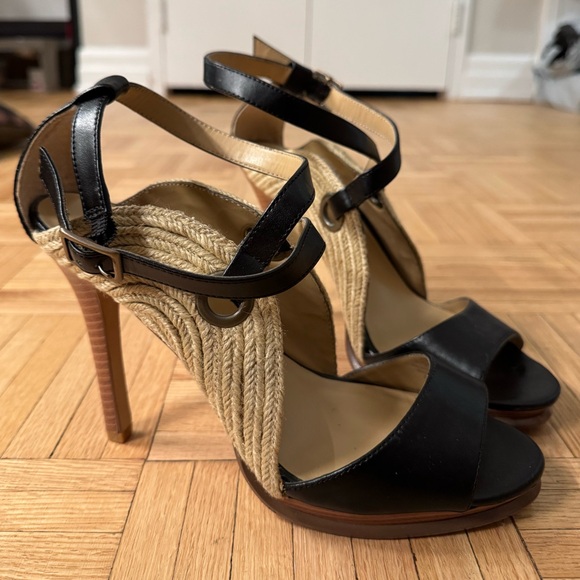 Nine & Co. Black Strappy Heels - Picture 3 of 10